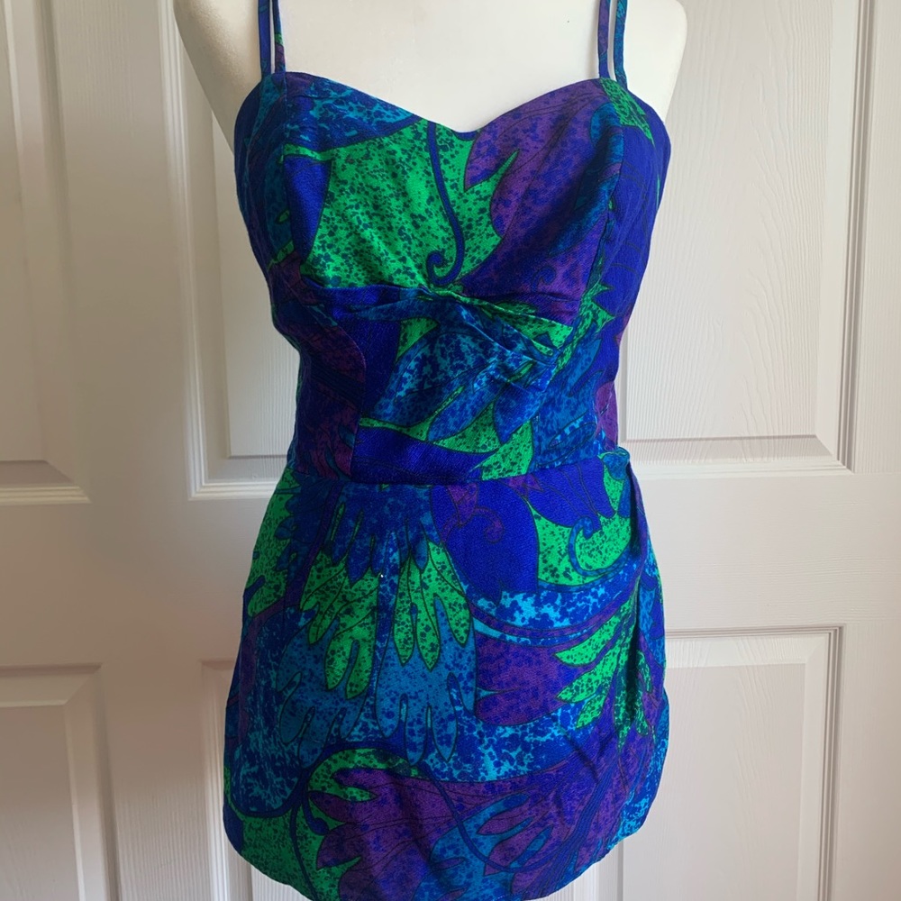 Vintage barkcloth Hawaiian Playsuit/Romper